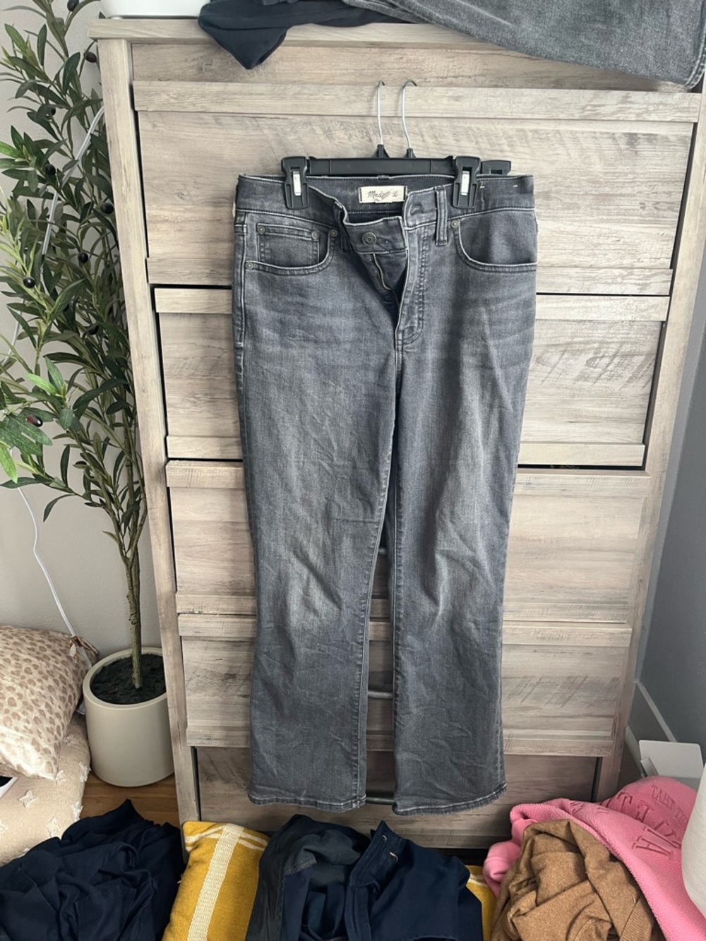 Madewell Gray Bootcut Jeans